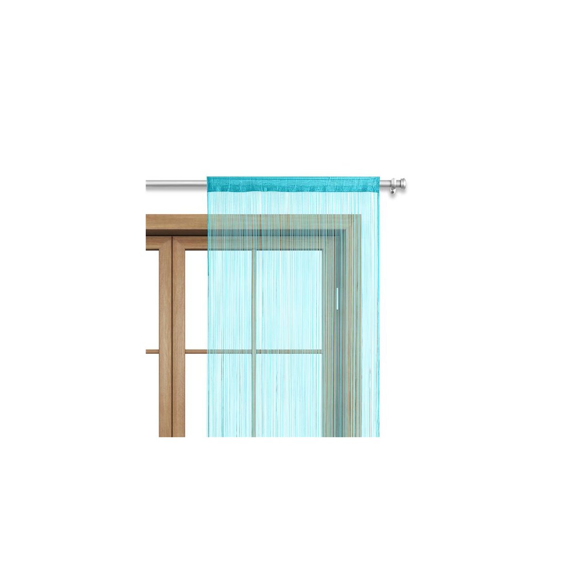 Fadenvorhang mit Stangendurchzug online wometo | kaufen