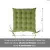 Sitzkissen mit 16-Punkt-Steppung 40x40 grün