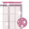 Fadenvorhang mit Lurex pink-silber