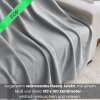 Fleecedecke 130x160 eco-line aus 100% recyceltem Material hellgrau