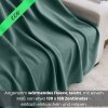 Fleecedecke 130x160 eco-line aus 100% recyceltem Material dunkelgrün